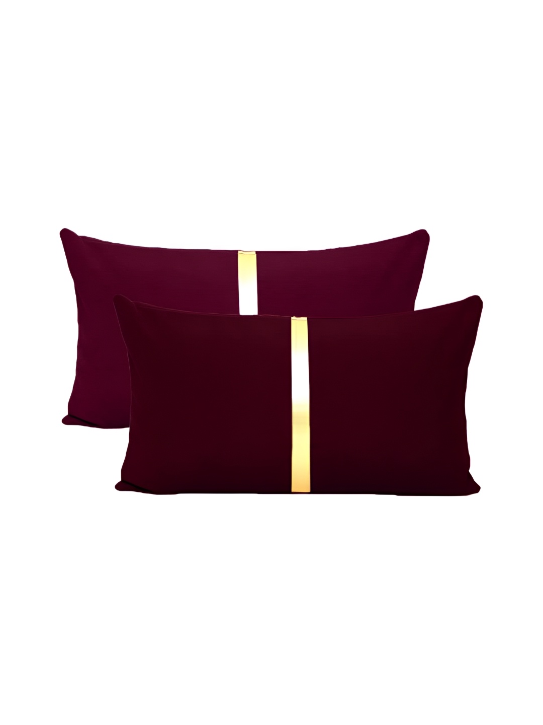 

BIRD WING Maroon 2 Pieces Rectangle Cushion Covers