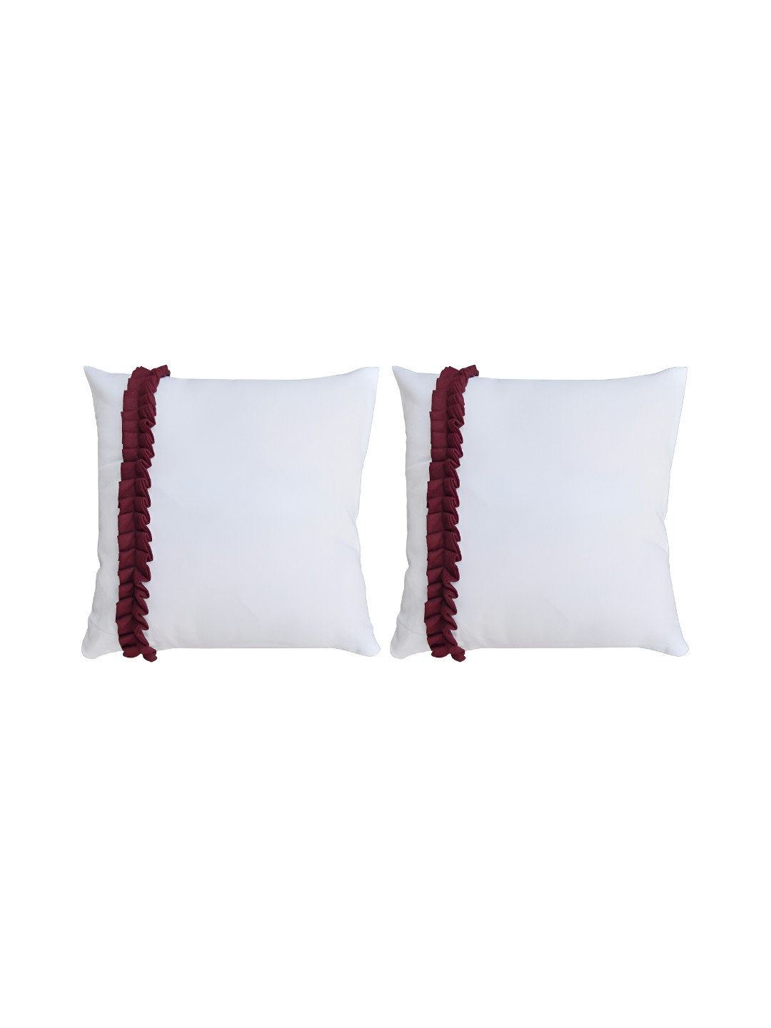 

BIRD WING White 2 Pieces Cotton Square Cushion Covers