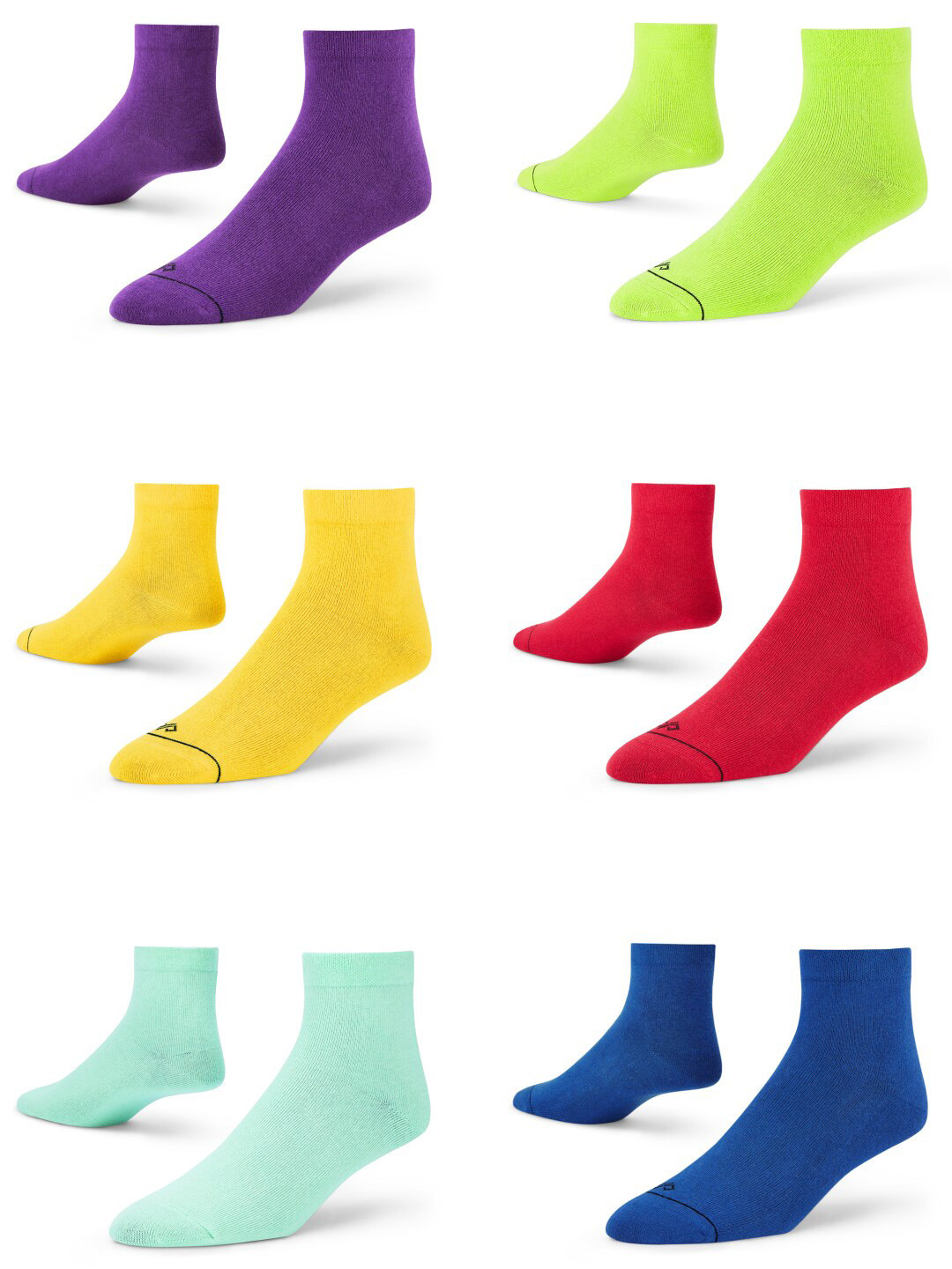 

Dynamocks Men Pack Of 6 Ankle Length Socks, Purple