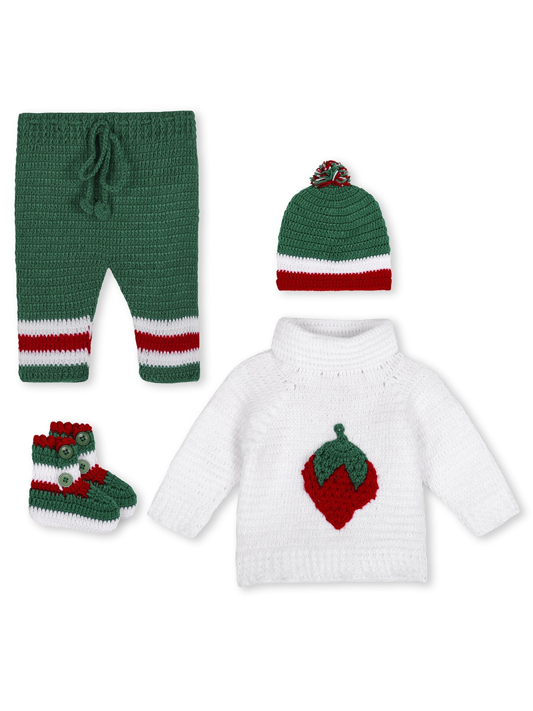 

WINDROP SOLUTIONS Unisex Kids Self Design Clothing Set, White