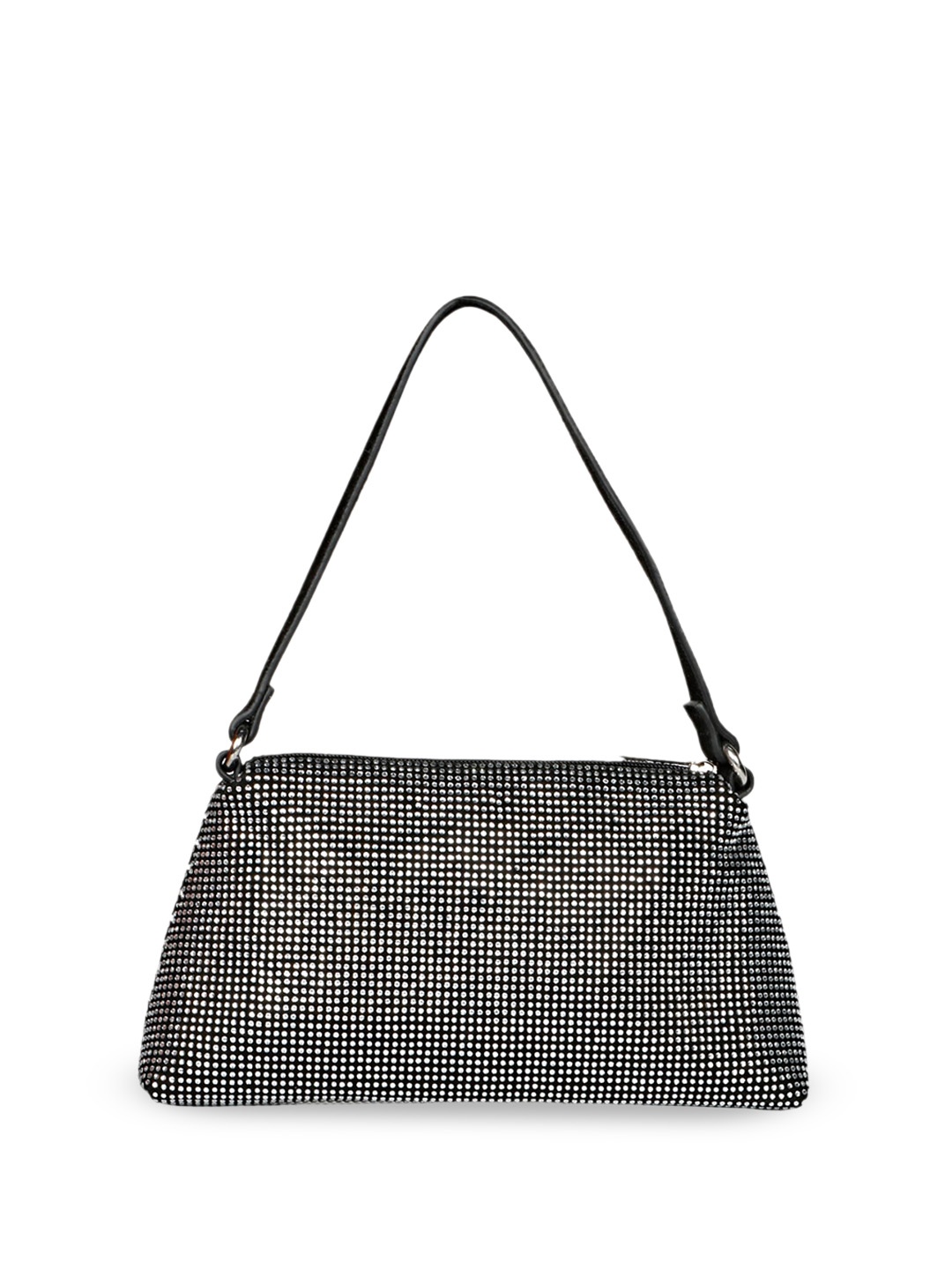 

Saint G Embellished Leather Shopper Handheld Bag, Black