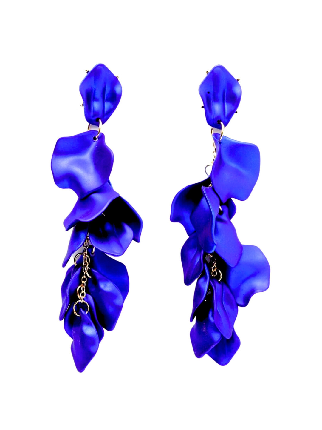 

SALVE Floral Dangle Drop Earrings, Blue