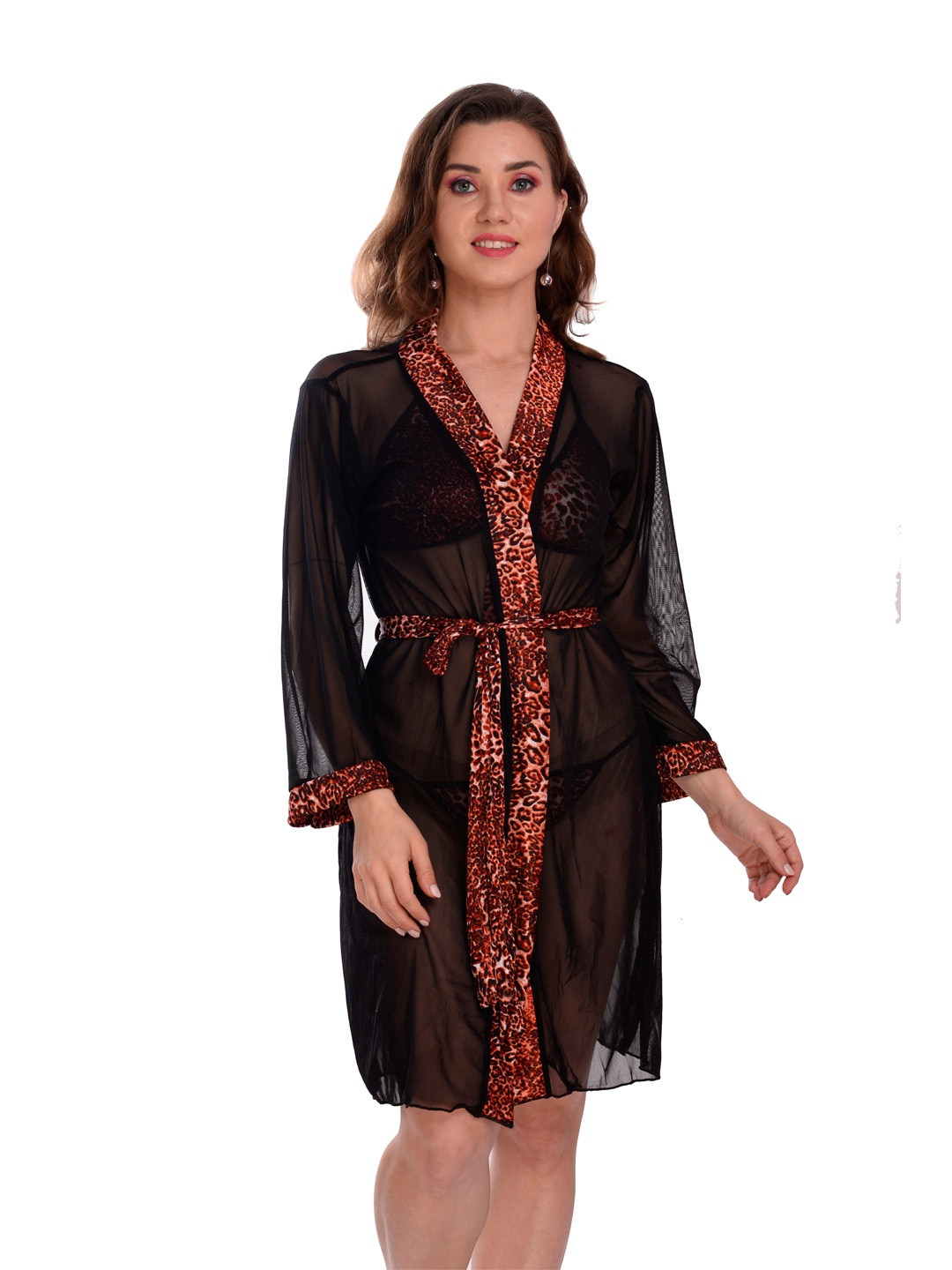 

Fihana V-Neck Satin Baby Doll, Maroon