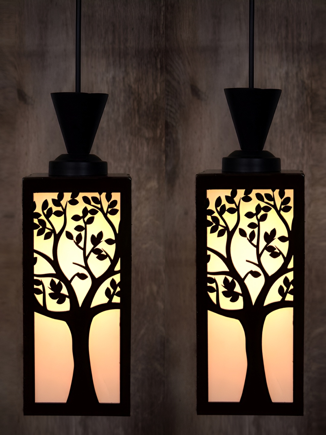 

1ST TIME Brown & Grey 2 Pieces Traditional Ceiling Lamp