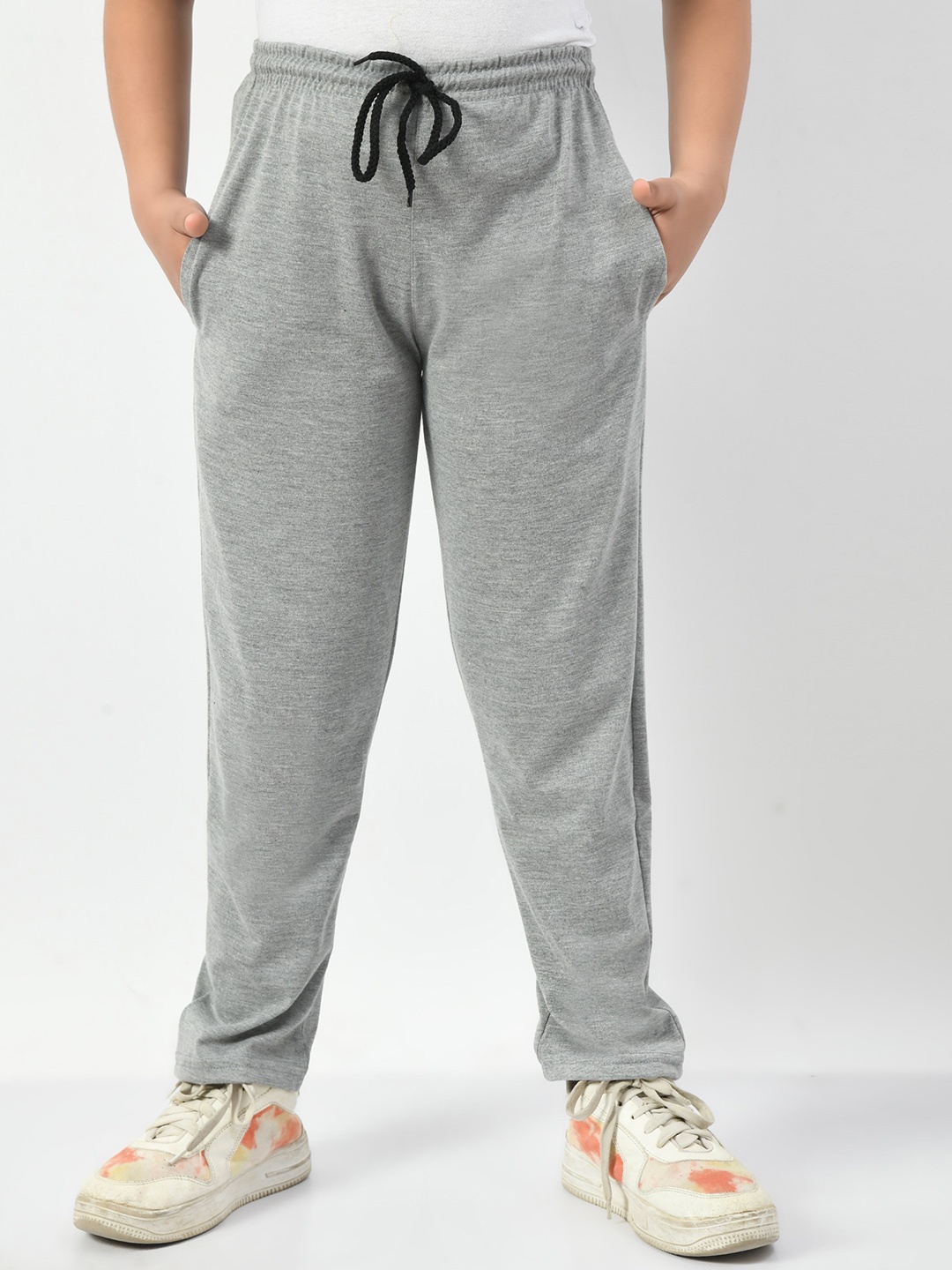 

BAESD Girls Relaxed Fit Mid Rise Track Pants, Grey