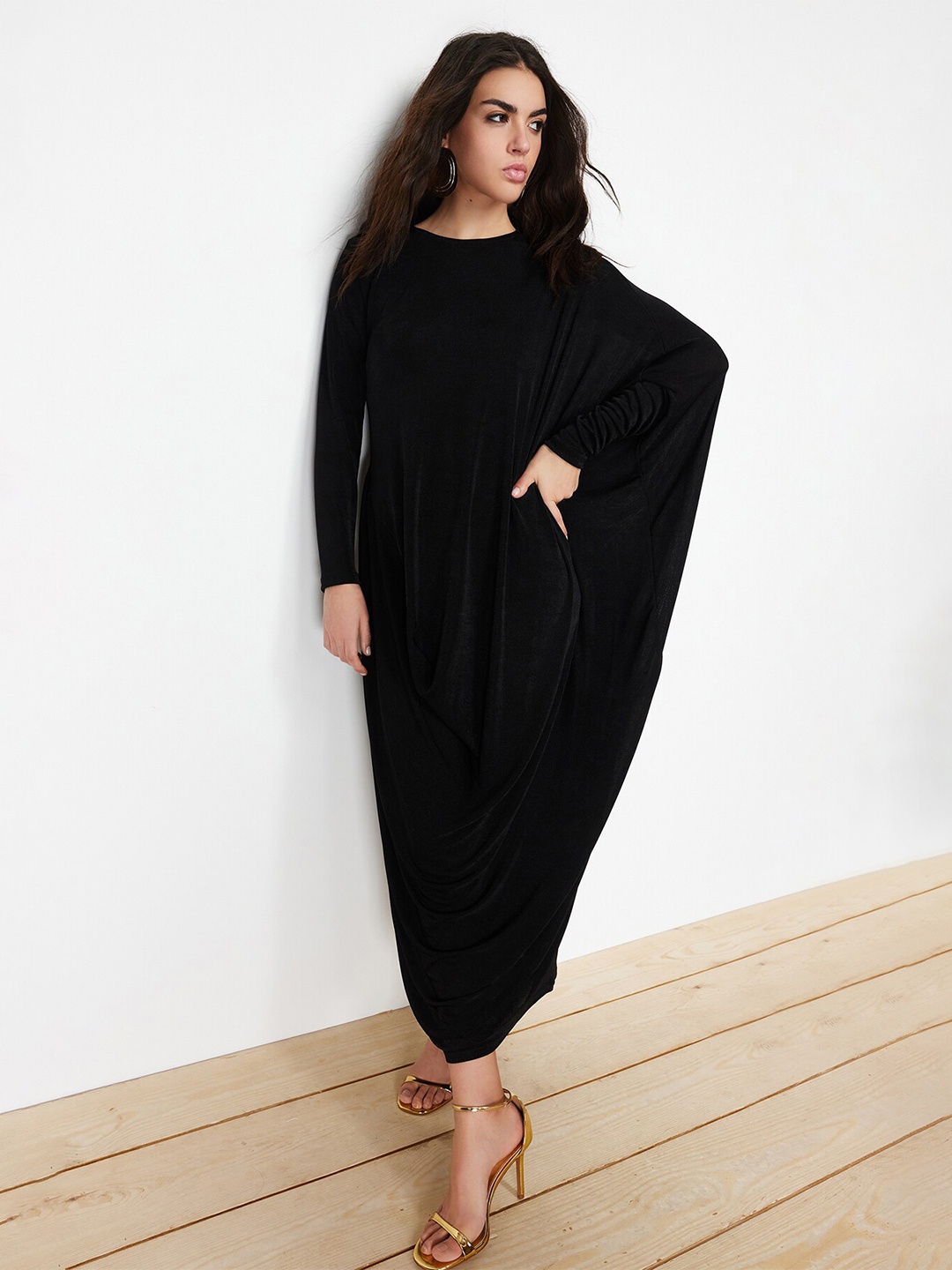 

Trendyol Batwing Sleeve A-Line Dress, Na
