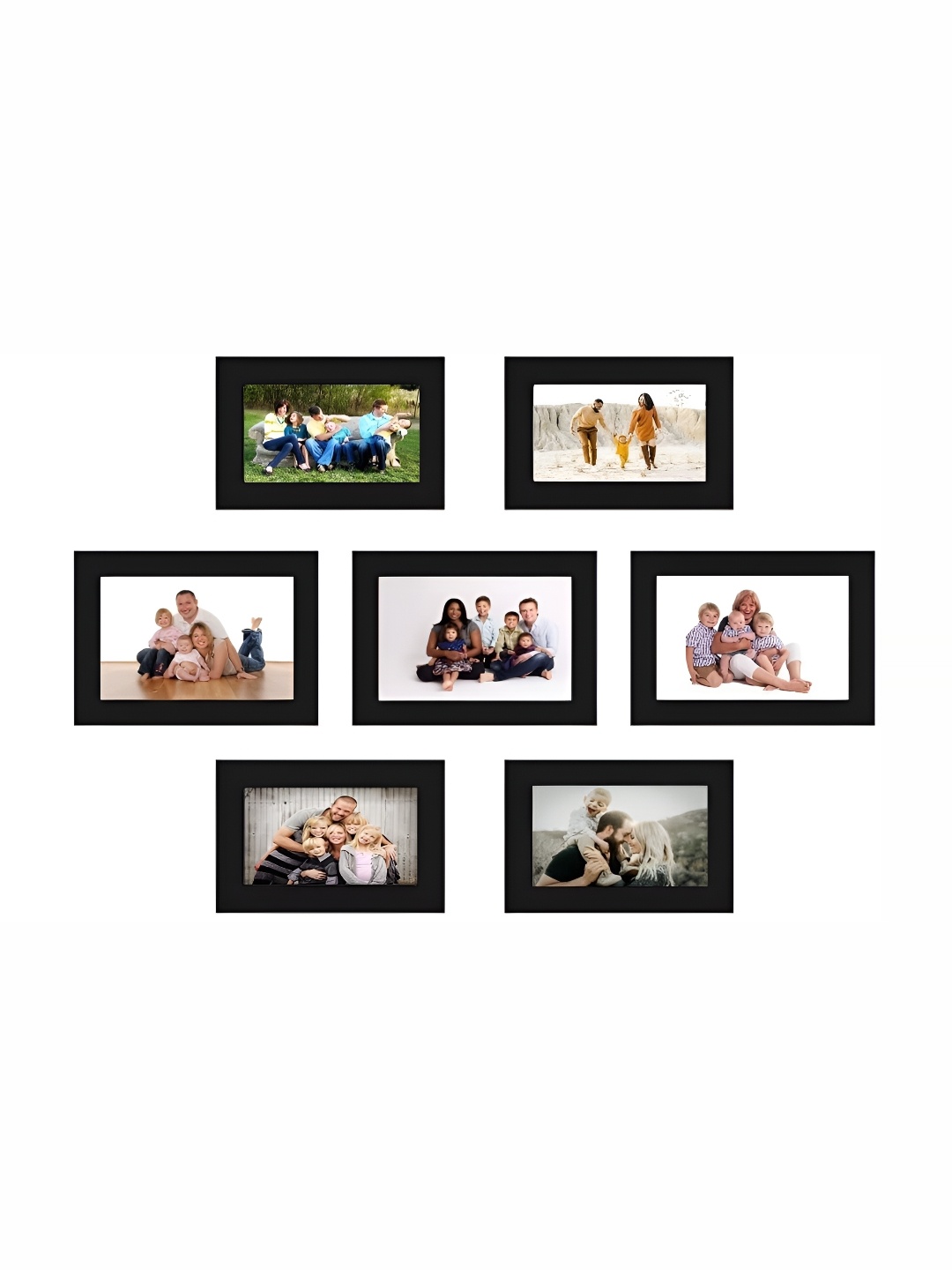

Stuthi Arts Black 5 to 7 Pieces Wood Wall Photo Frames