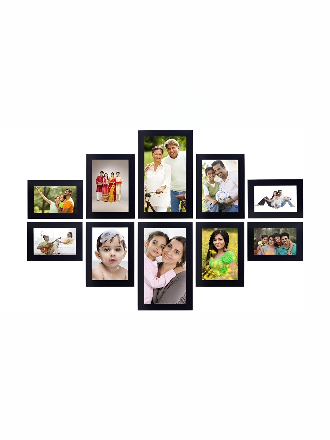 

Stuthi Arts Black 8 to 12 Pieces Wood Wall Photo Frames