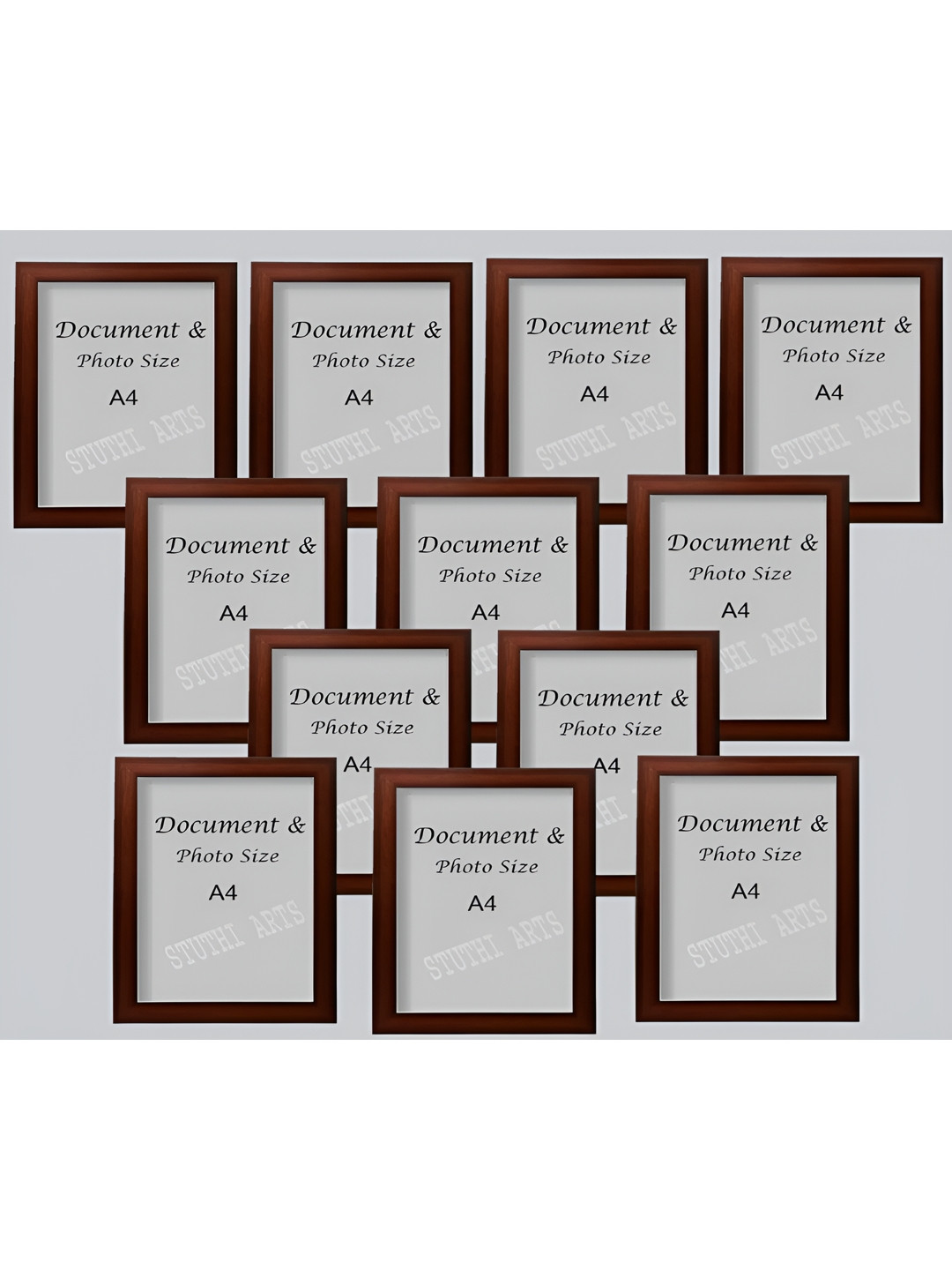 

Stuthi Arts Brown 8 to 12 Pieces Wood Wall Photo Frames