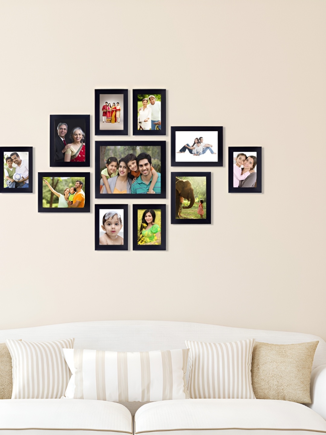 

Stuthi Arts Black 8 to 12 Pieces Wood Wall Photo Frames