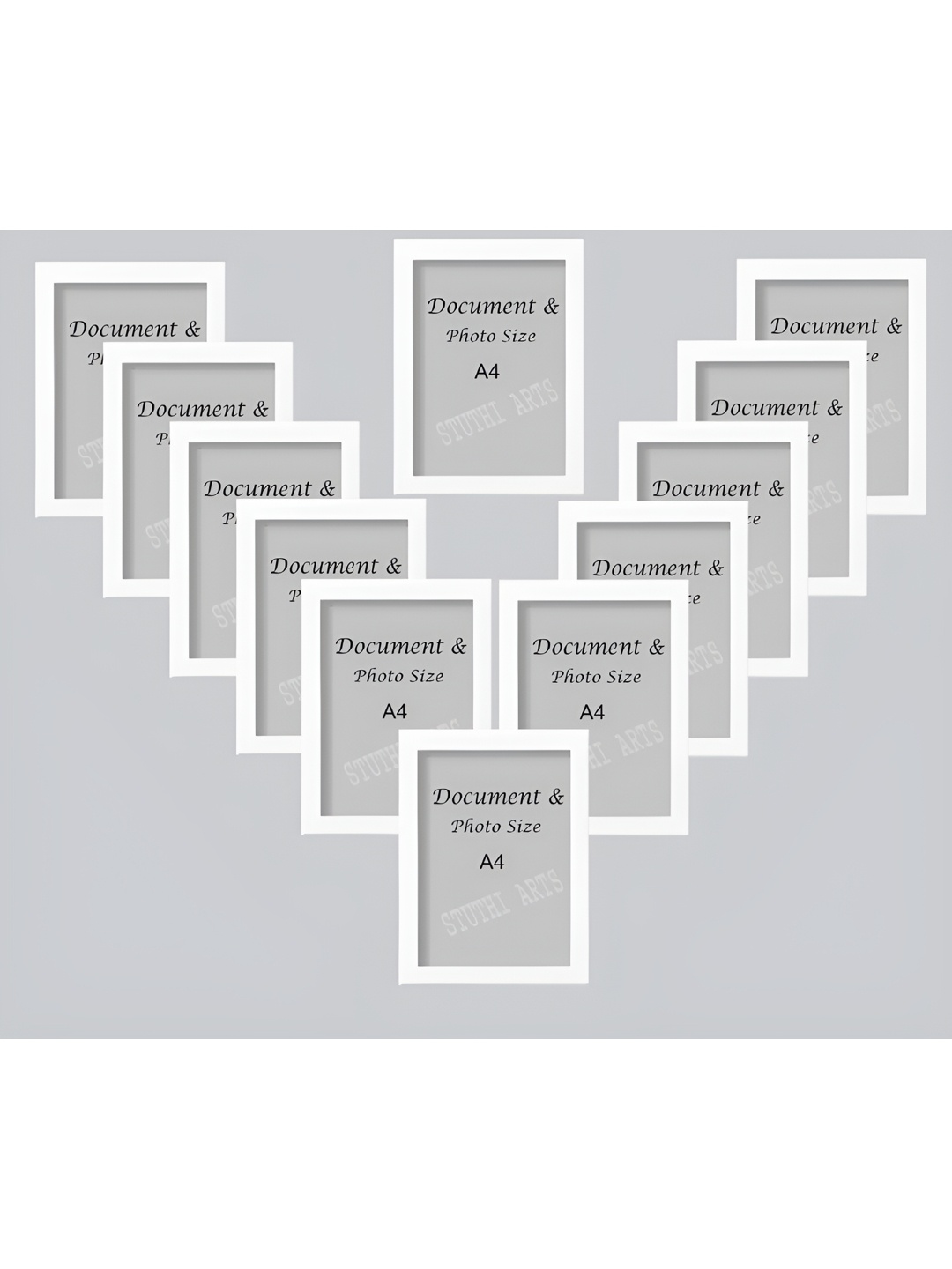 

Stuthi Arts White 8 to 12 Pieces Wood Wall Photo Frames