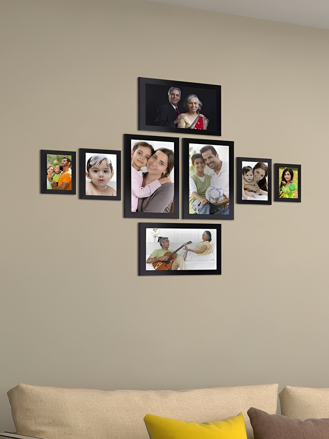 

Stuthi Arts Black 8 to 12 Pieces Wood Wall Photo Frames