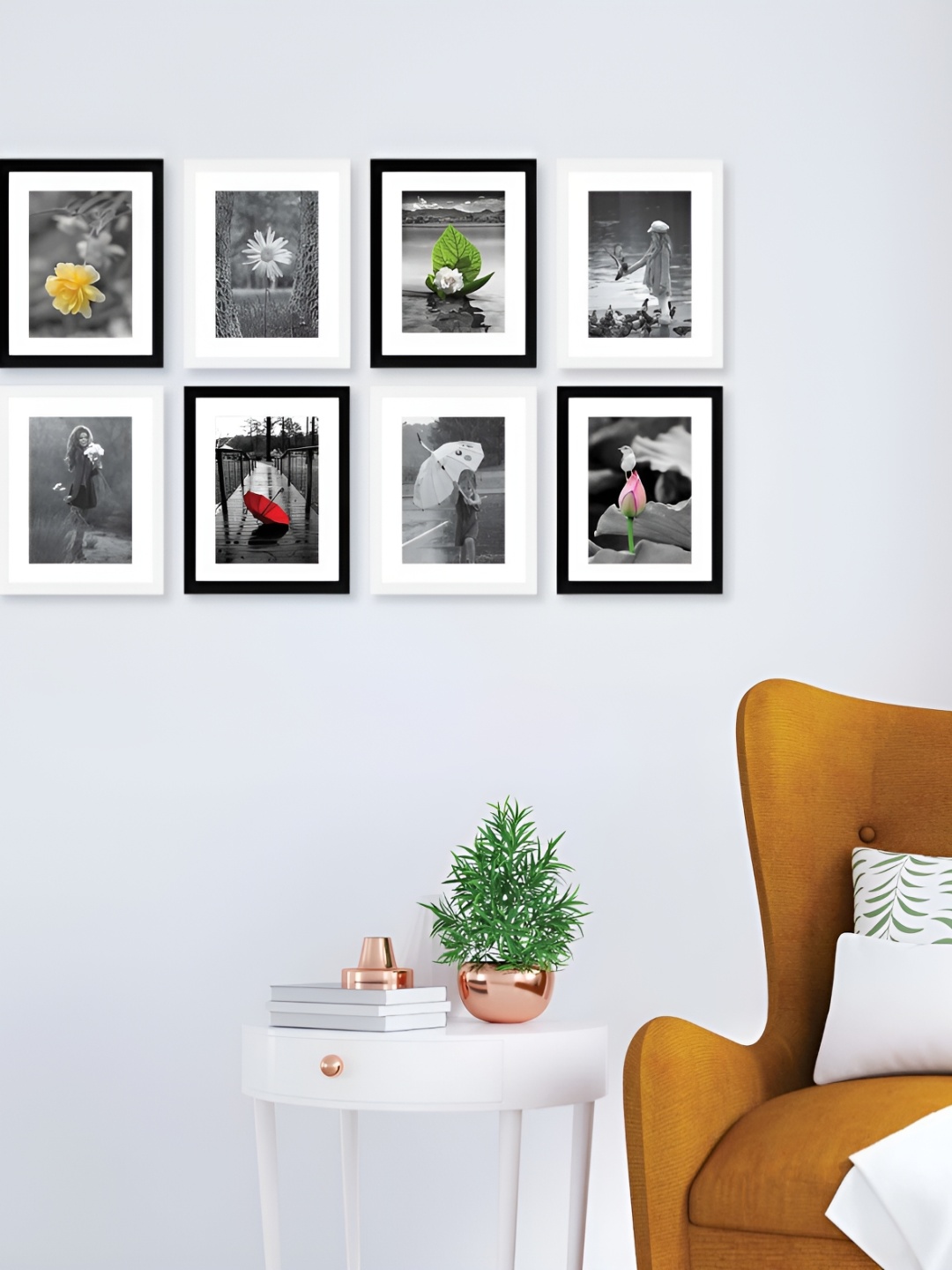 

Stuthi Arts Black 8 to 12 Pieces Wood Wall Photo Frames