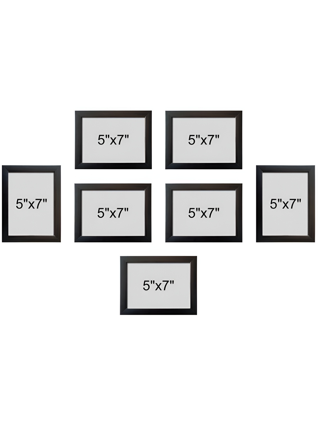 

Stuthi Arts Black 5 to 7 Pieces Wood Wall Photo Frames