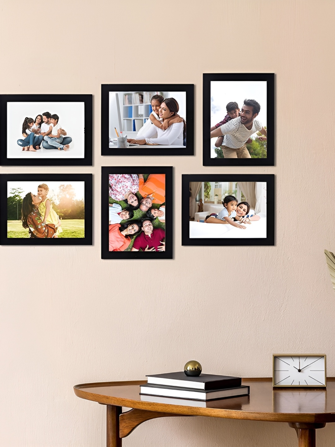 

Stuthi Arts Black 6 Pieces Wooden Wall Photo Frames