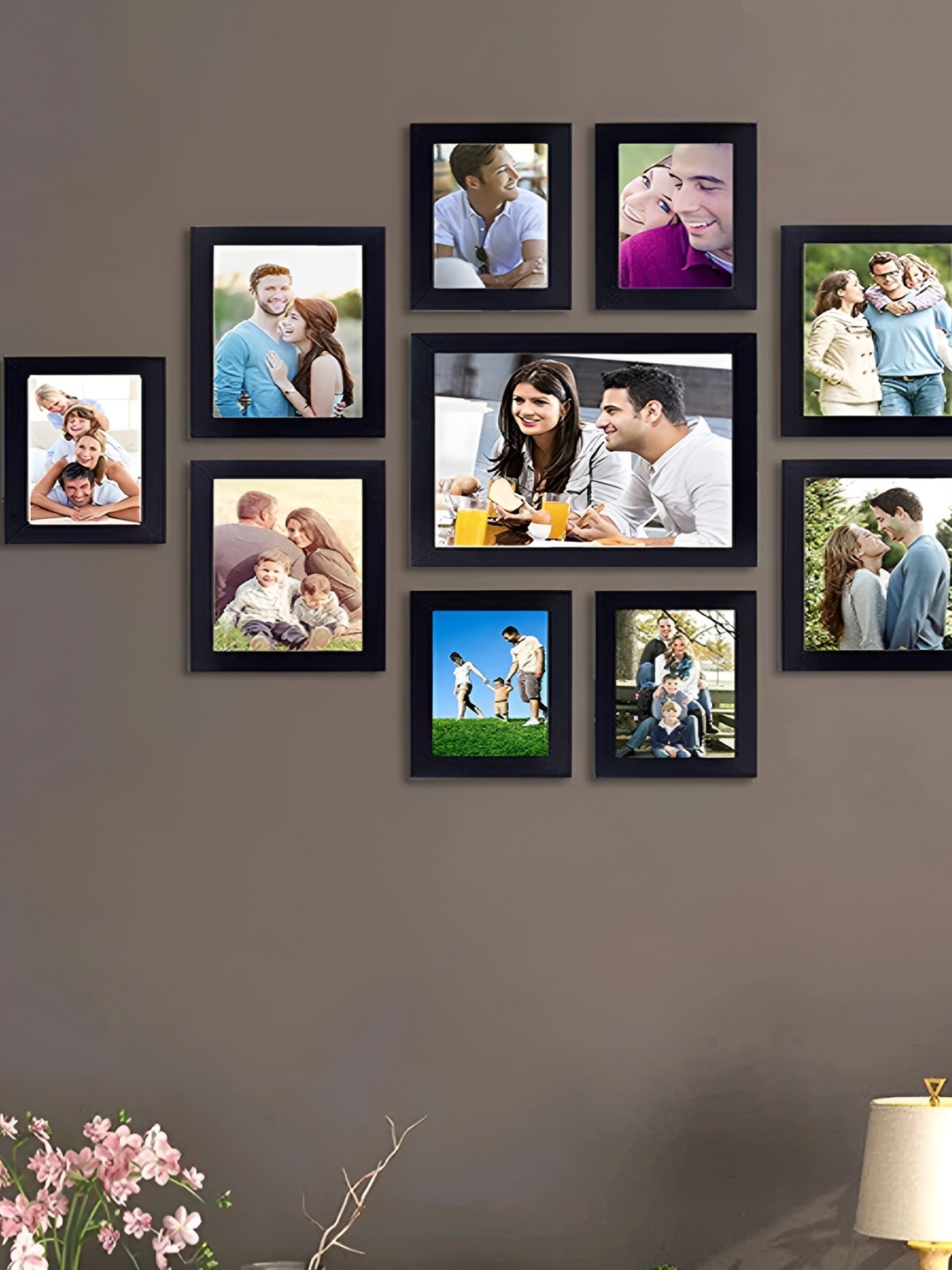 

Stuthi Arts Black 8 to 12 Pieces Wood Wall Photo Frames