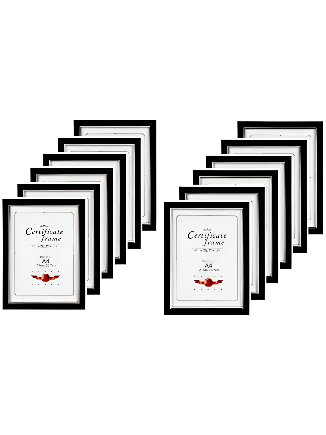 

Stuthi Arts Black & White 12 Pieces Wooden Wall Photo Frames
