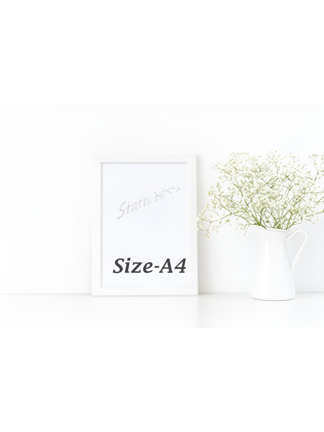 

Stuthi Arts White Wood Wall Photo Frames