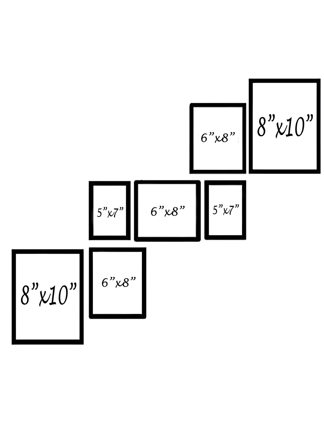 

Stuthi Arts Black 5 to 7 Pieces Wood Wall Photo Frames