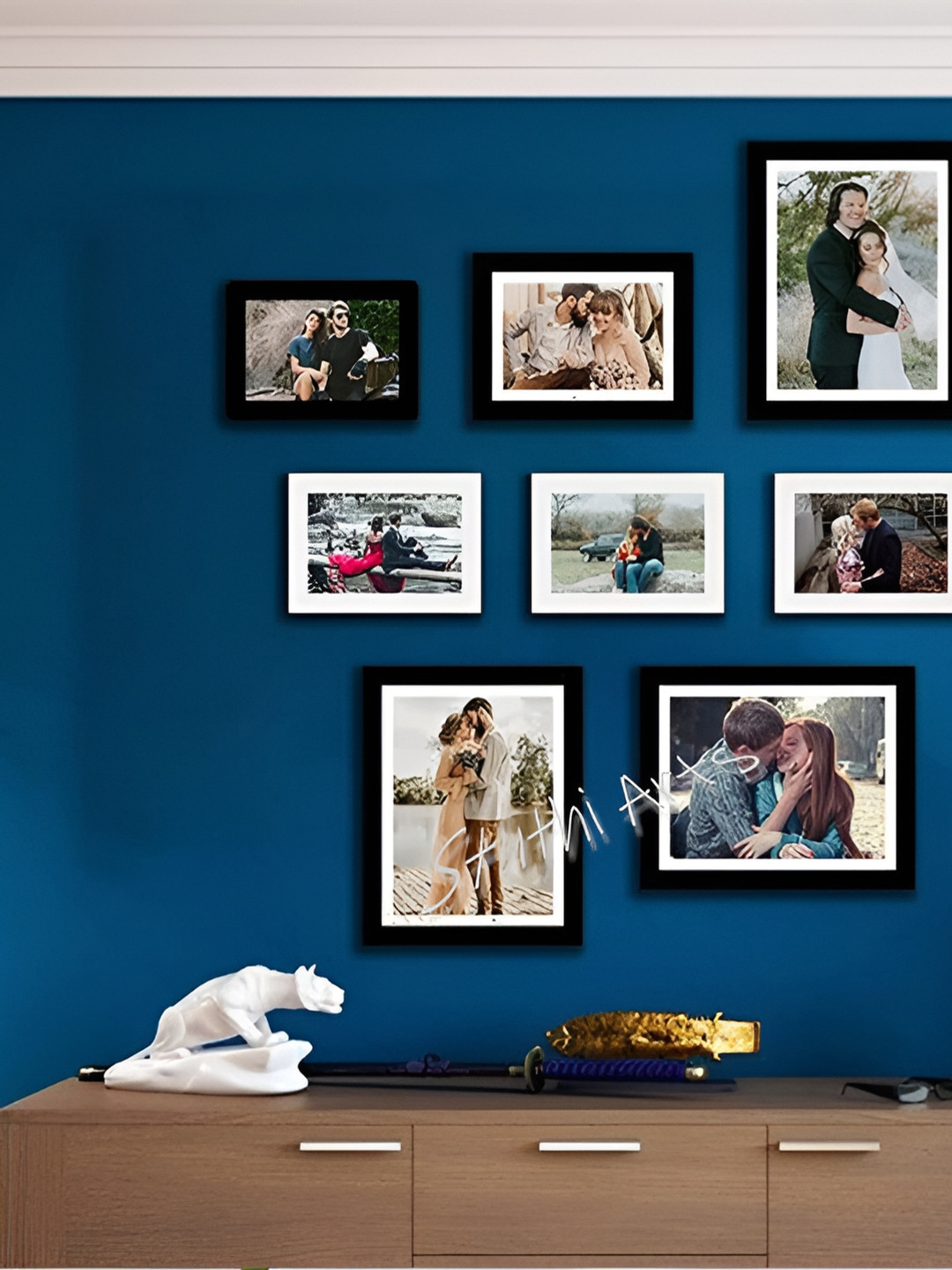 

Stuthi Arts Black 8 to 12 Pieces Wood Wall Photo Frames
