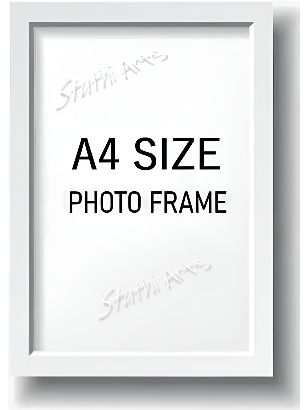 

Stuthi Arts White Wooden Wall Photo Frame