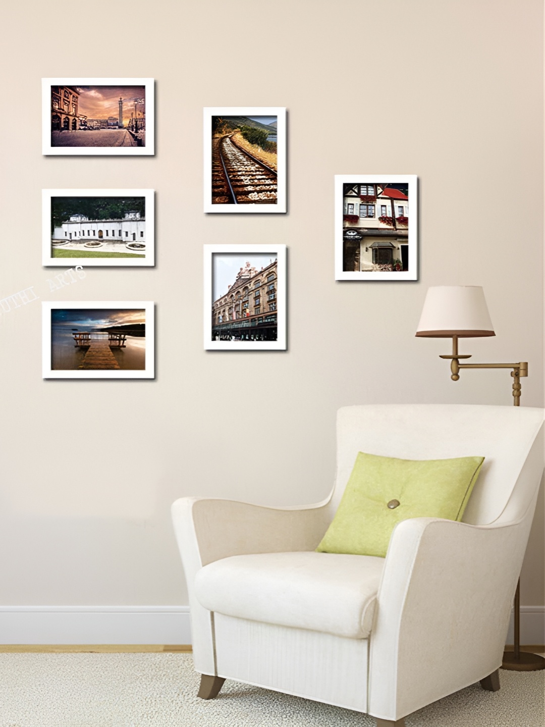 

Stuthi Arts White 8 to 12 Pieces Wood Wall Photo Frames