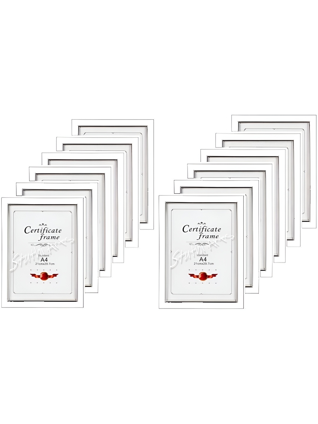 

Stuthi Arts White12 Pieces Wood Wall Photo Frames, White