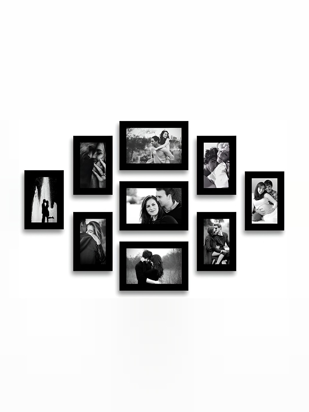 

Stuthi Arts Black 8 to 12 Pieces Wood Wall Photo Frames