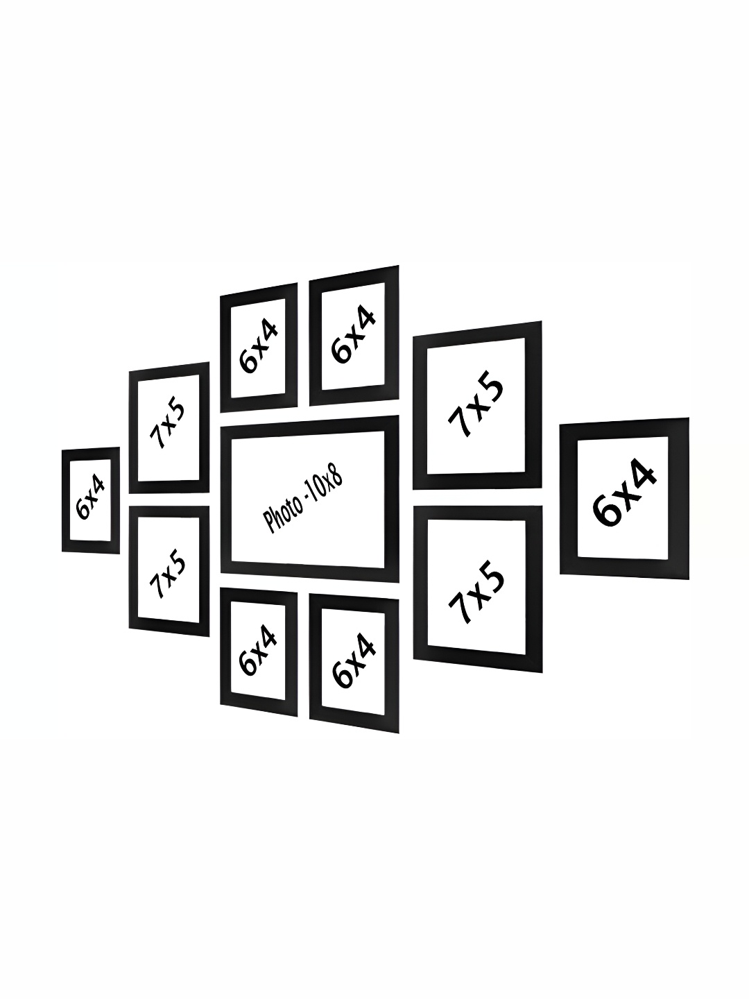 

Stuthi Arts Black 8 to 12 Pieces Wood Wall Photo Frames
