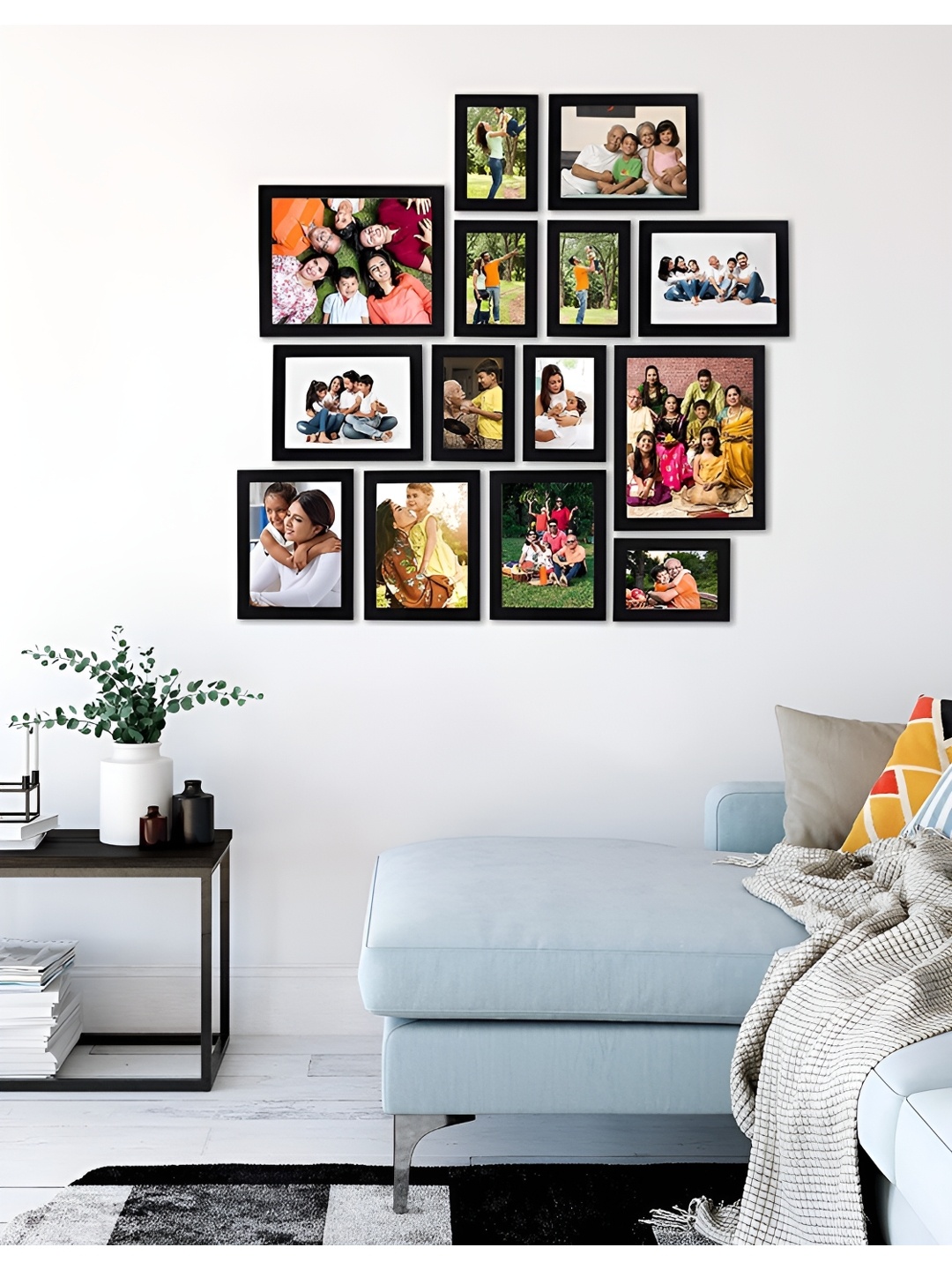 

Stuthi Arts Black 8 to 12 Pieces Wood Wall Photo Frames