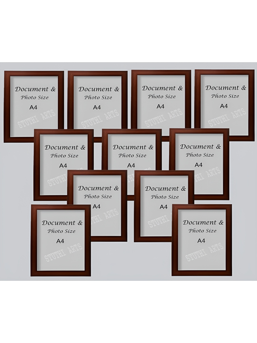 

Stuthi Arts Brown 8 to 12 Pieces Wood Wall Photo Frames