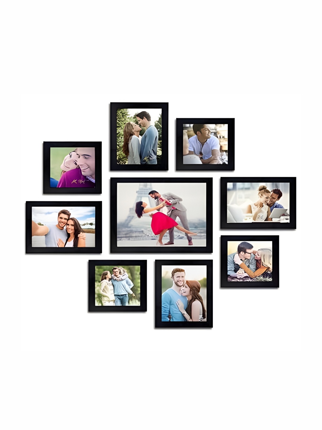 

Stuthi Arts Black 8 to 12 Pieces Wood Wall Photo Frames