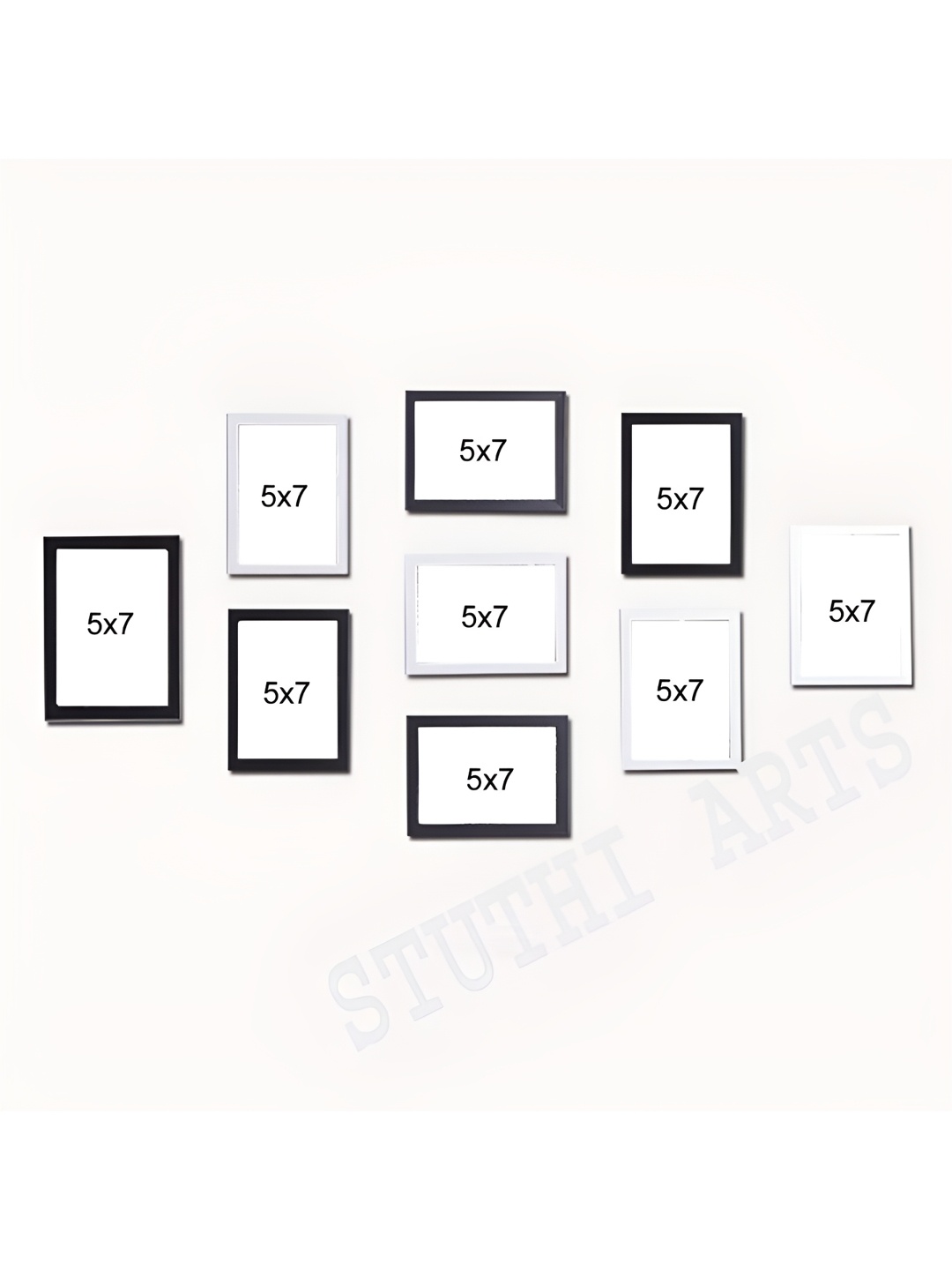 

Stuthi Arts White 8 to 12 Pieces Wood Wall Photo Frames