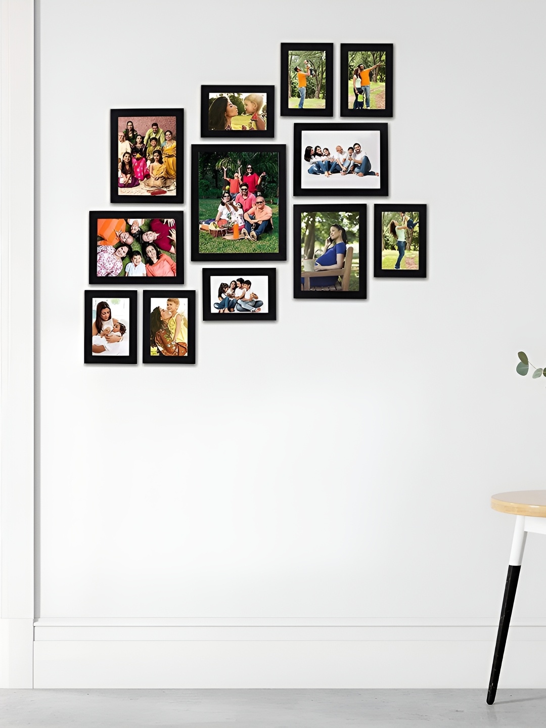 

Stuthi Arts Black 8 to 12 Pieces Wood Wall Photo Frames