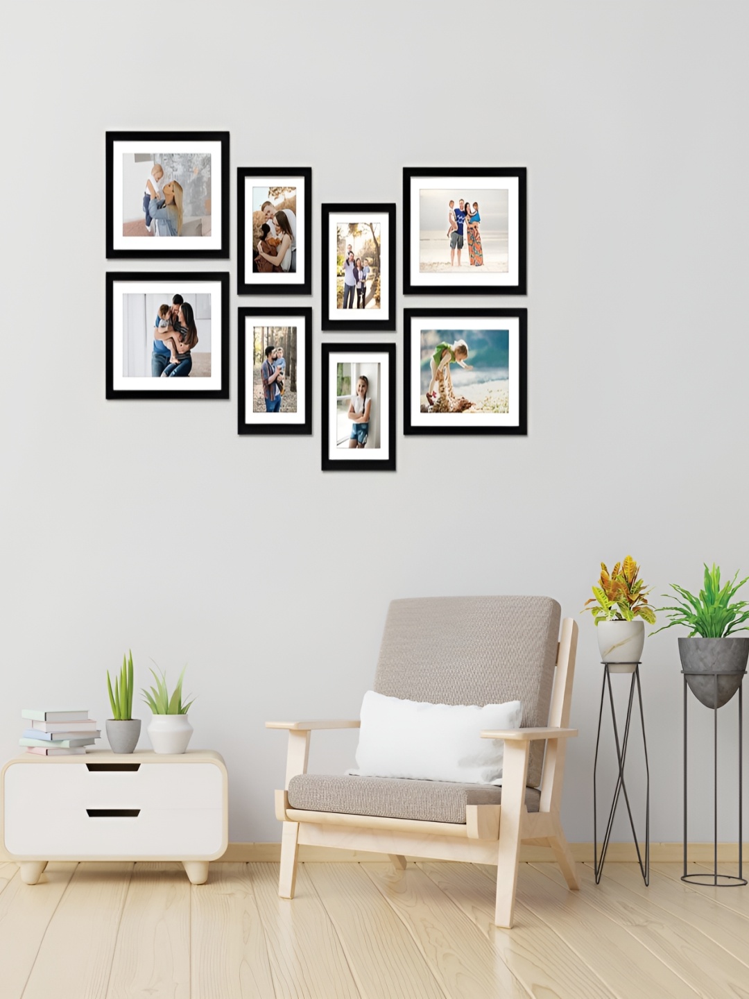 

Stuthi Arts Black 8 to 12 Pieces Wood Wall Photo Frames