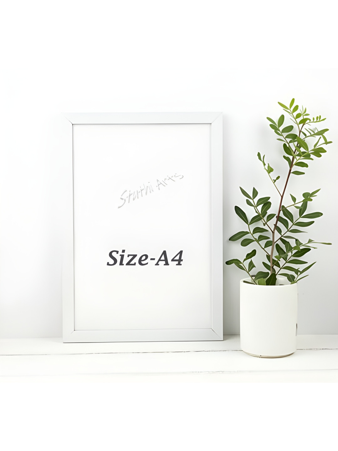 

Stuthi Arts White Wood Wall Photo Frames