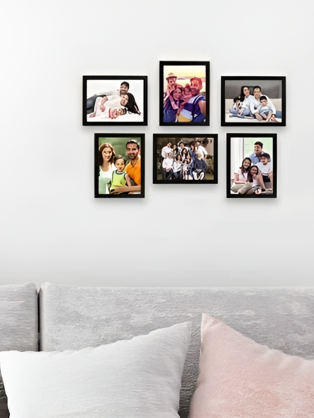 

Stuthi Arts Black 5 to 7 Pieces Wood Wall Photo Frames
