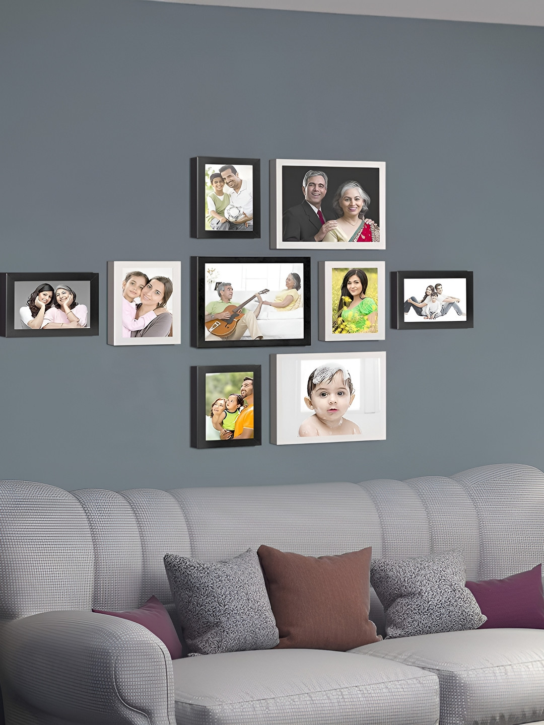 

Stuthi Arts Black 8 to 12 Pieces Wood Wall Photo Frames
