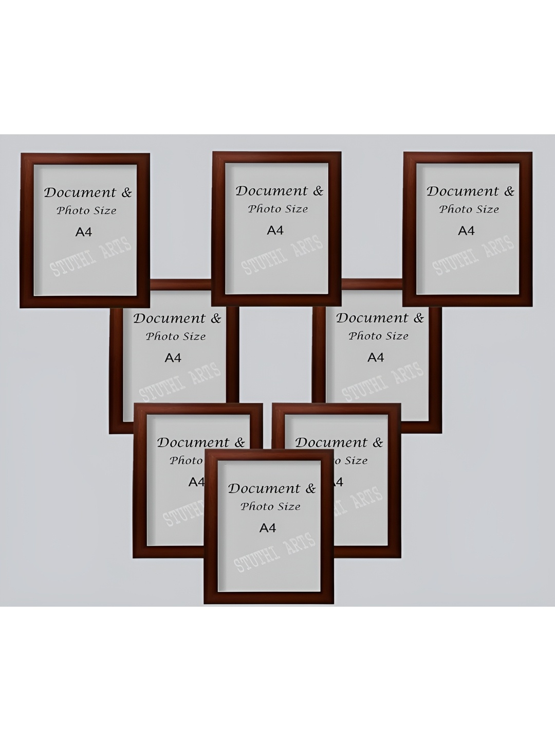 

Stuthi Arts Brown 8 to 12 Pieces Wood Wall Photo Frames