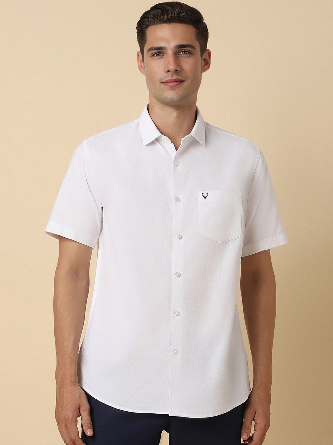 

Allen Solly Slim Fit Opaque Casual Shirt, White