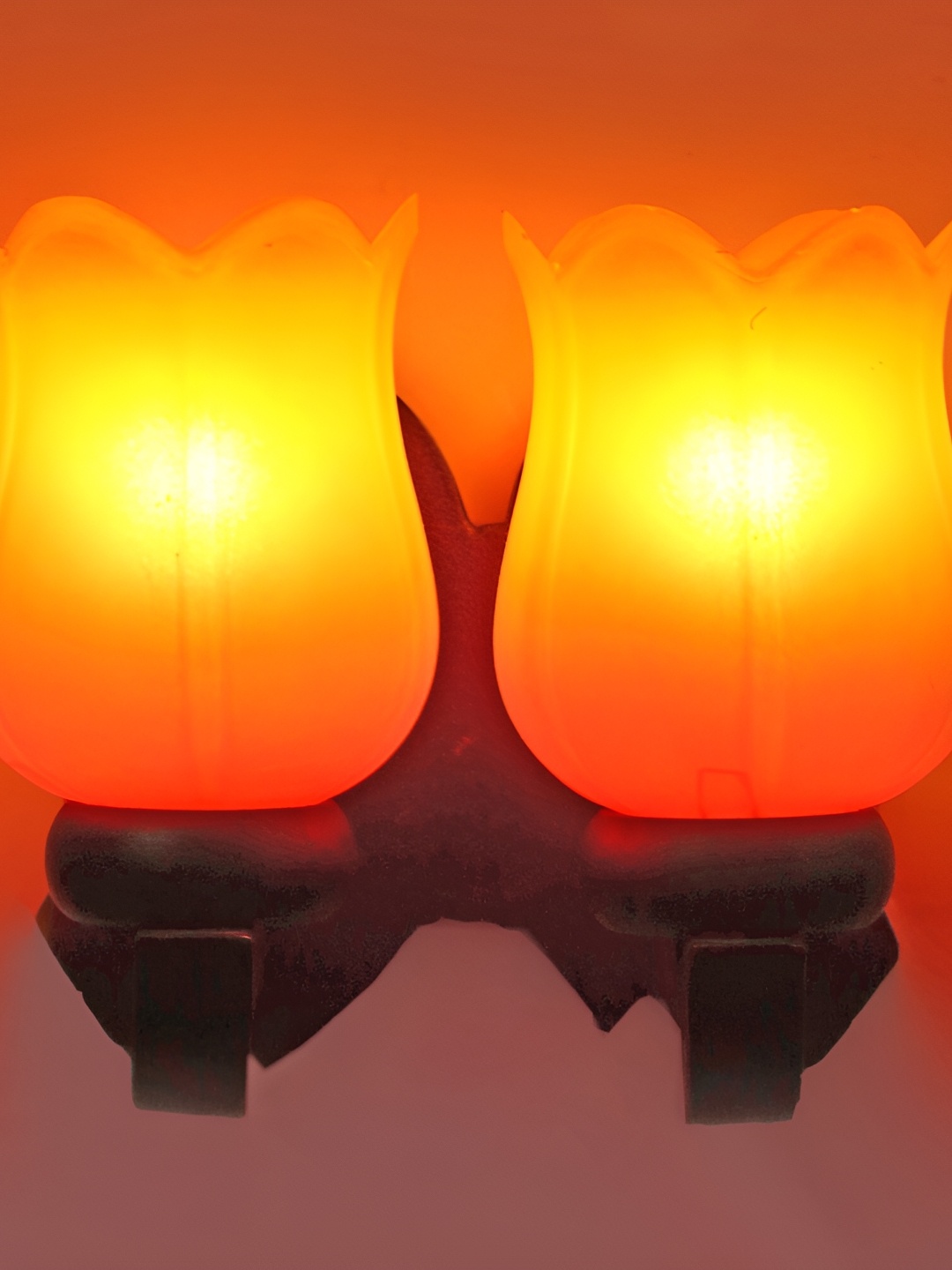 

1ST TIME Orange Glass Contemporary Wall Lamp