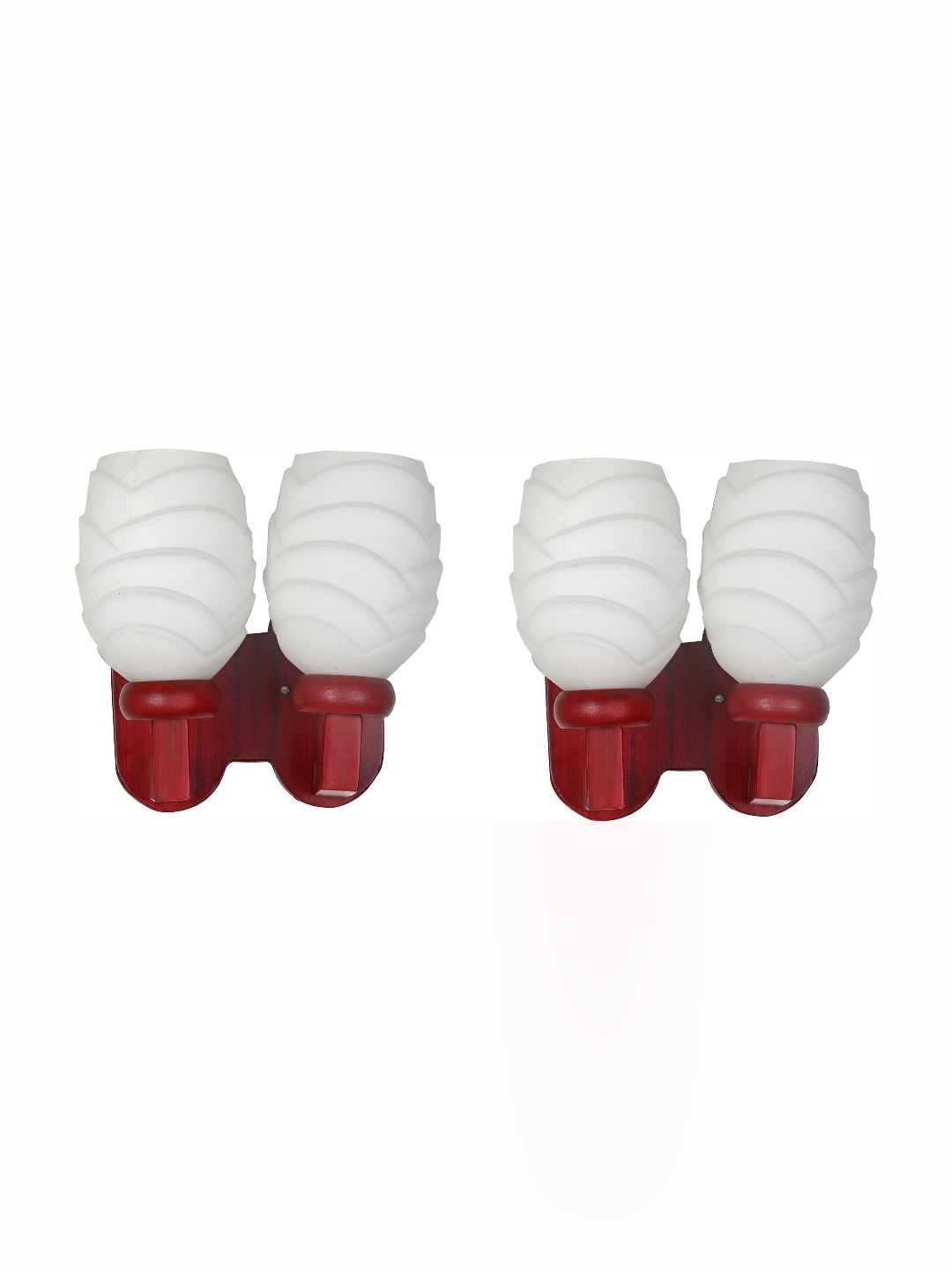 

1ST TIME White 2 Pieces Glass Contemporary Wall Lamp