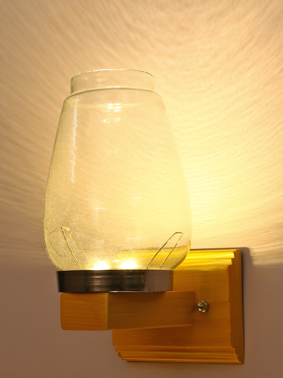 

1ST TIME Transparent Glass Bell Contemporary Wall Lamp
