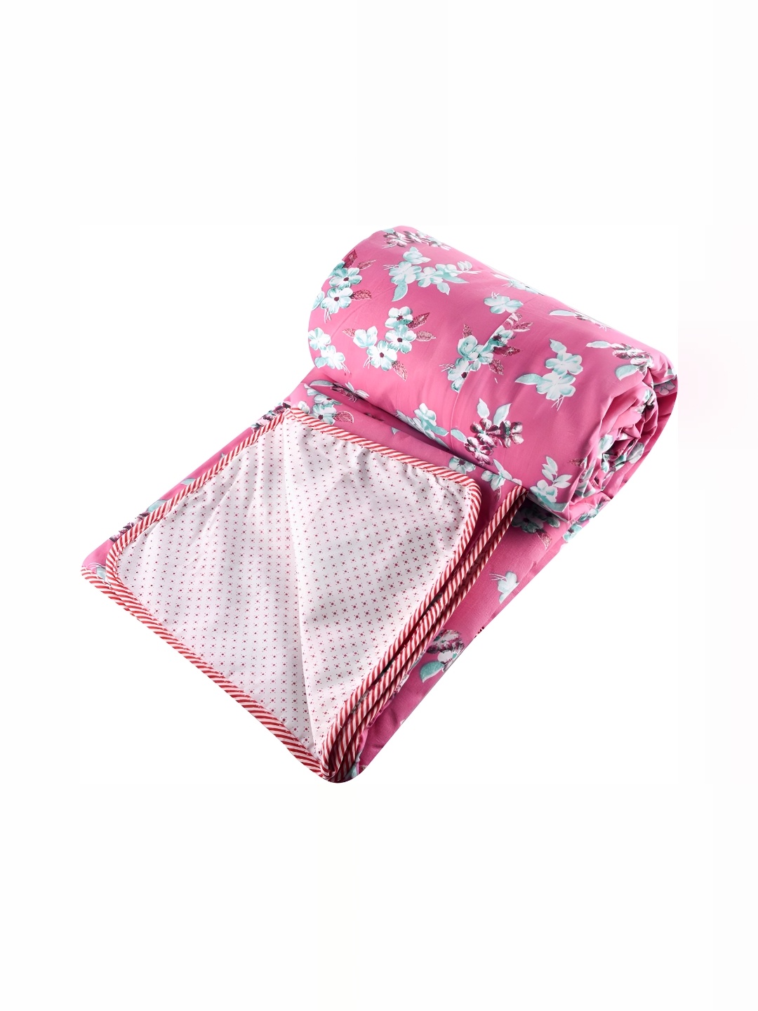 

RF RELAXFEEL Green & Pink Ethnic Motifs Cotton Heavy Winter 150 GSM Double Bed Dohar