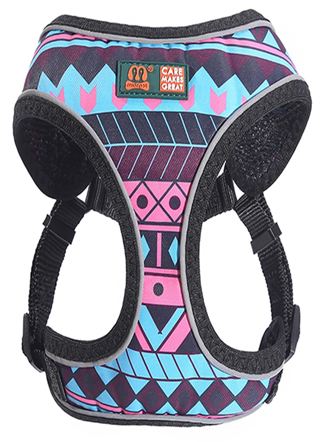 

Emily pets Graphic Printed Easy Adjustable Dog Vest Harness, Purple