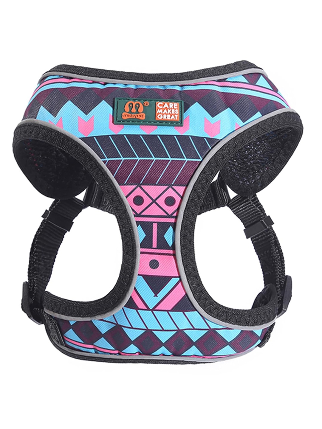 

Emily pets Graphic Printed Easy Adjustable Dog Vest Harness, Purple