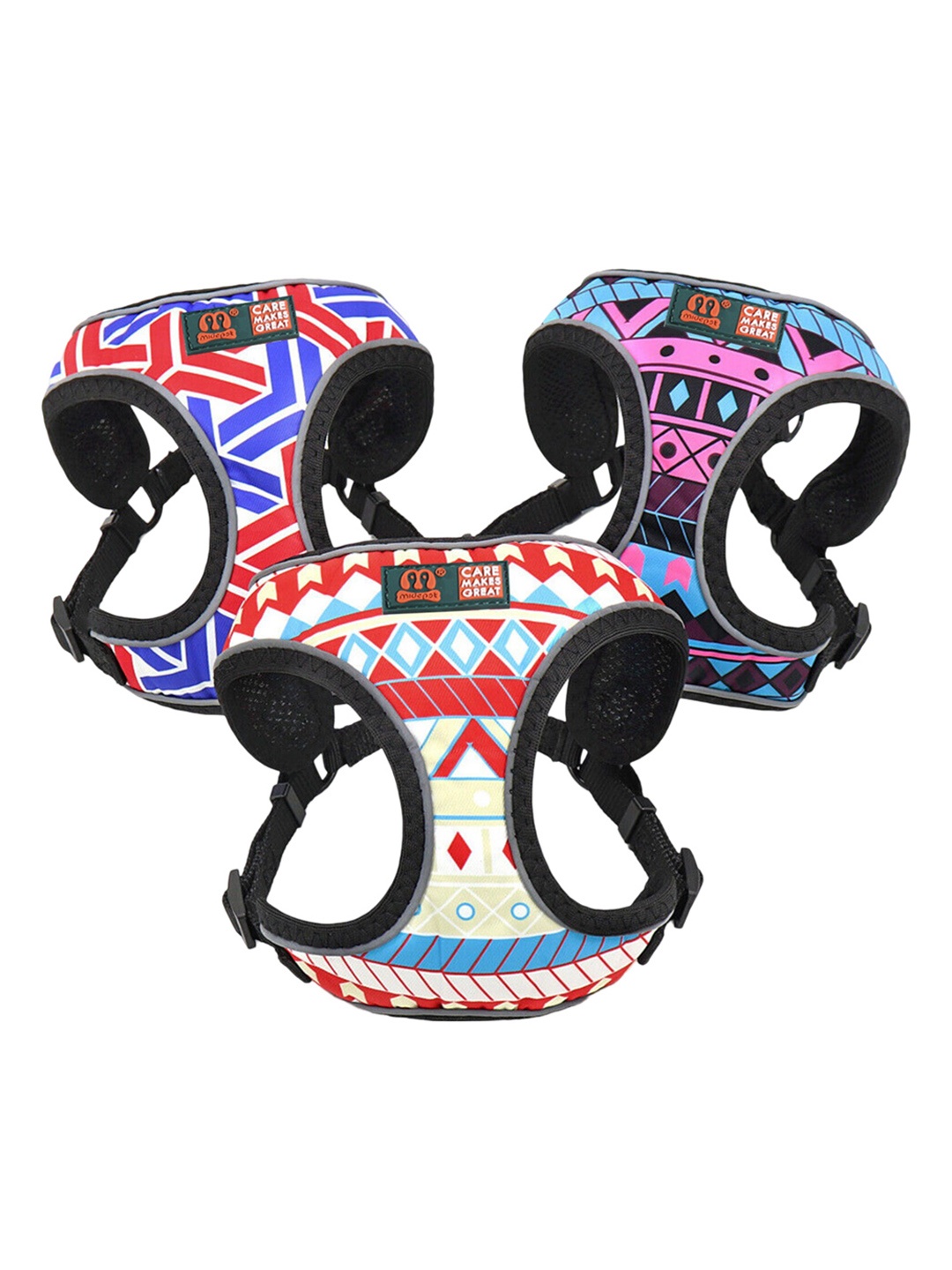 

Emily pets Graphic Printed Adjustable Dog Vest Harness, Pink