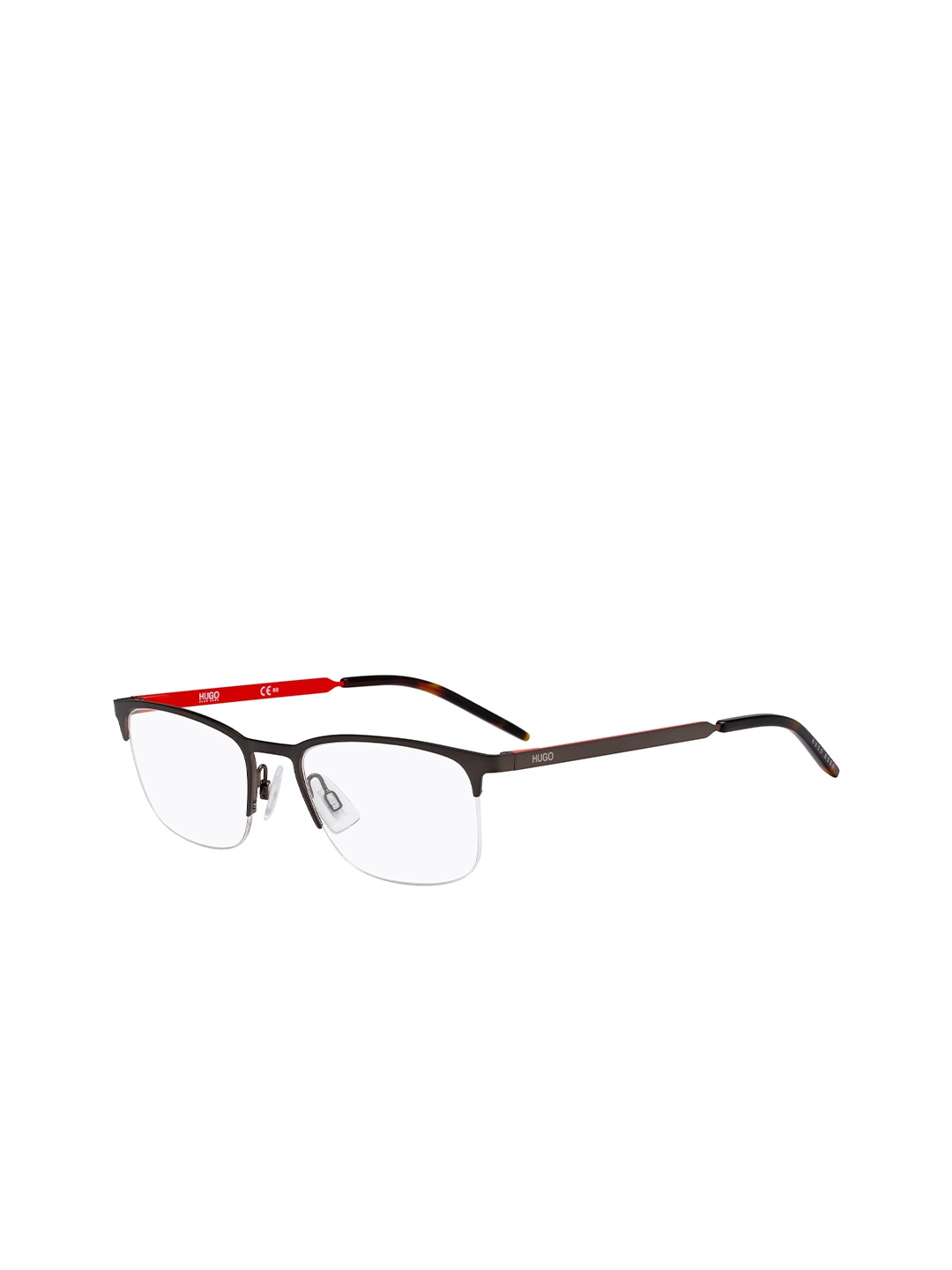 

HUGO Men Square Sunglasses with UV Protected Lens 101564FRE5320, Transparent