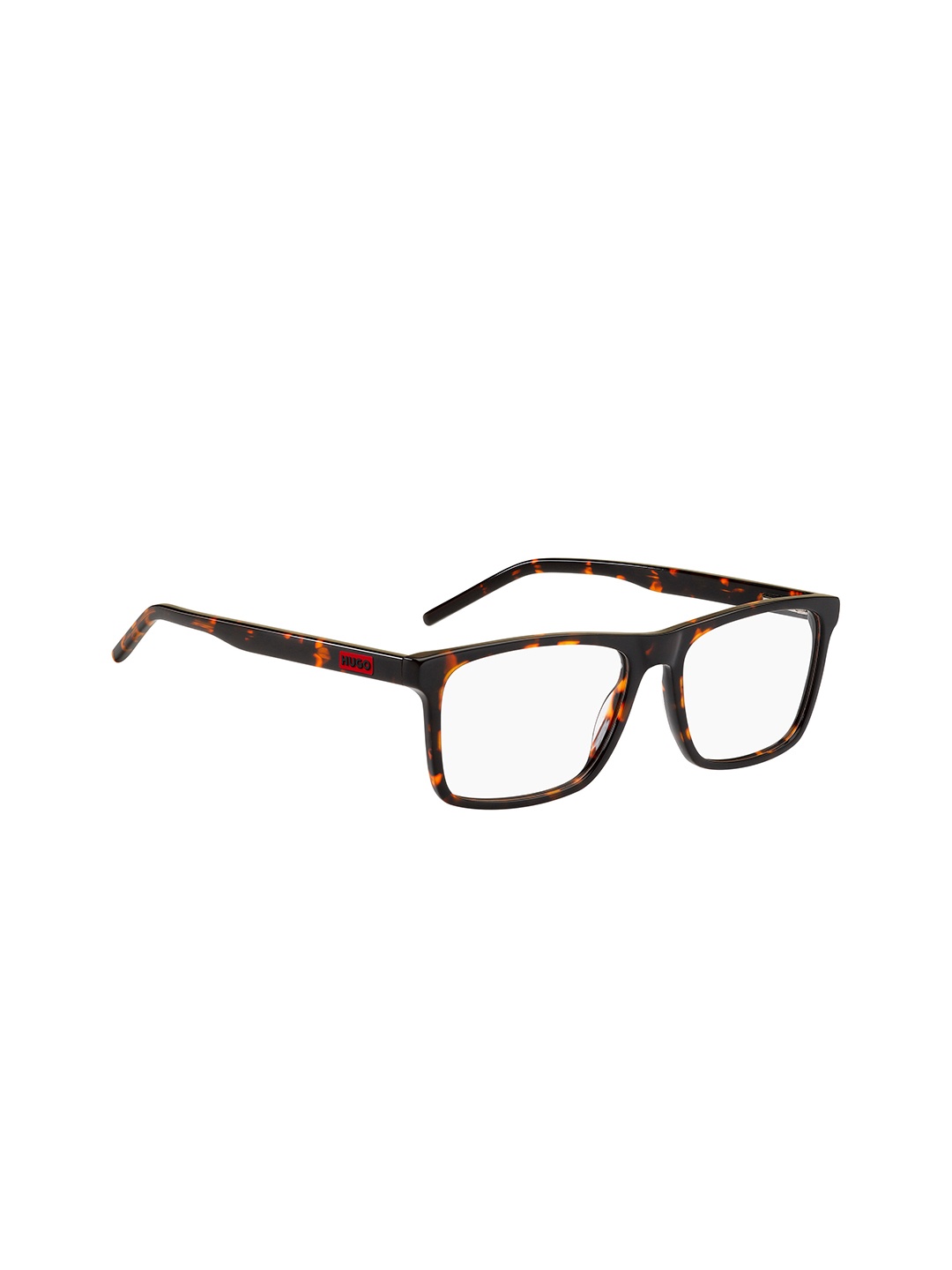 

HUGO Men Rectangle Sunglasses with UV Protected Lens 1066100865617, Transparent