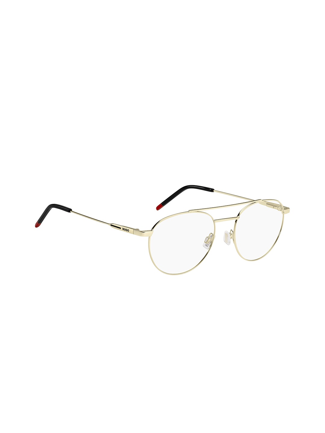 

HUGO Men Round Sunglasses with UV Protected Lens 106598J5G5319, Gold